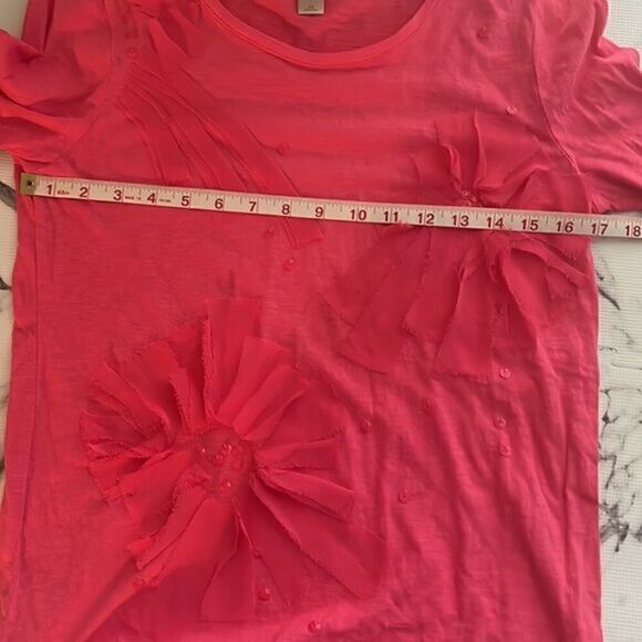 Loft‎ Pink Flower Long Sleeve T Shirt Size M - Picture 6 of 11